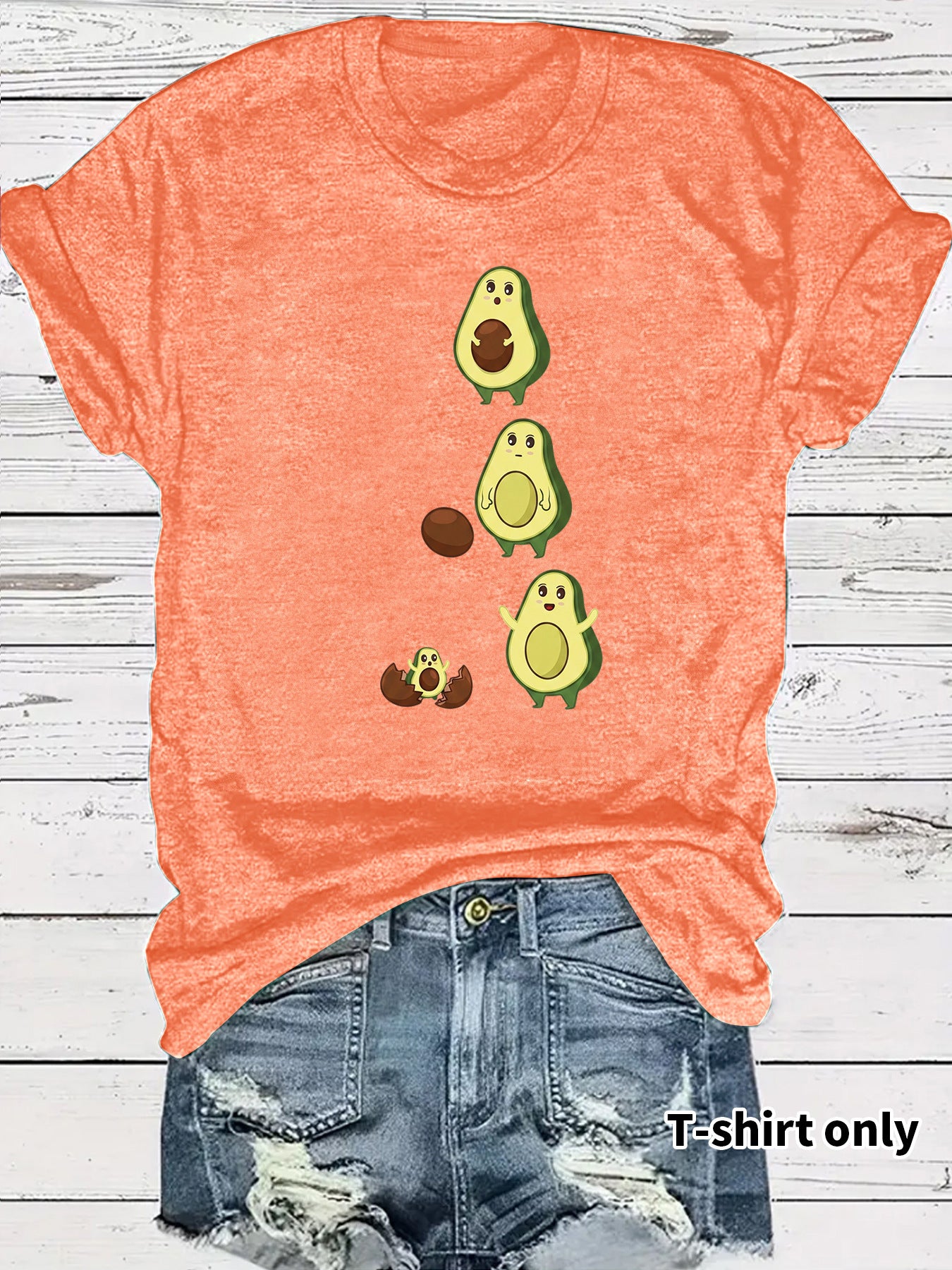 Casual Fruit T-shirt With Short Sleeve In Cotton Featuring Printing