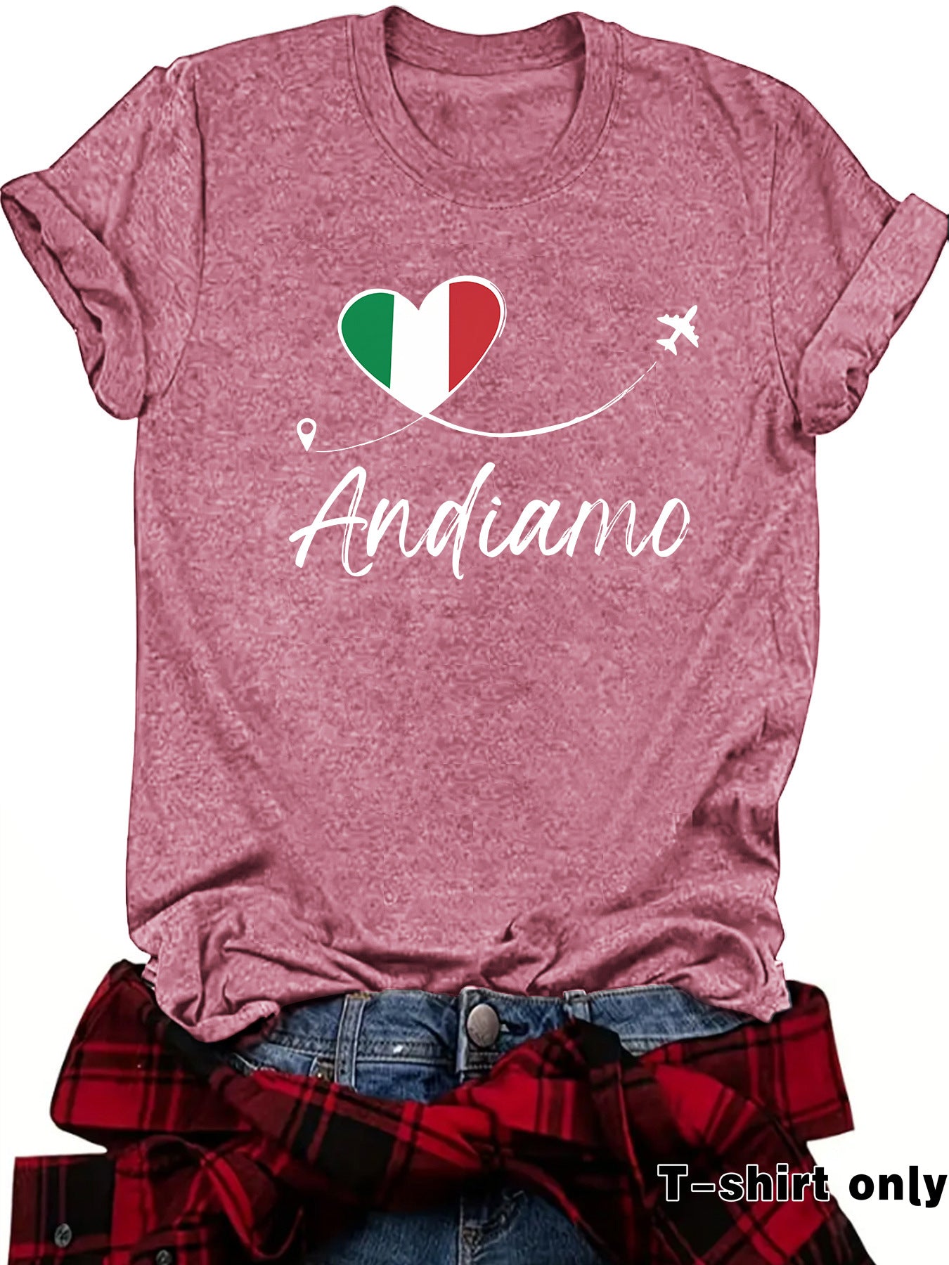Cotton Streetwear Short Sleeve T-shirt For Women Featuring Printing Design
