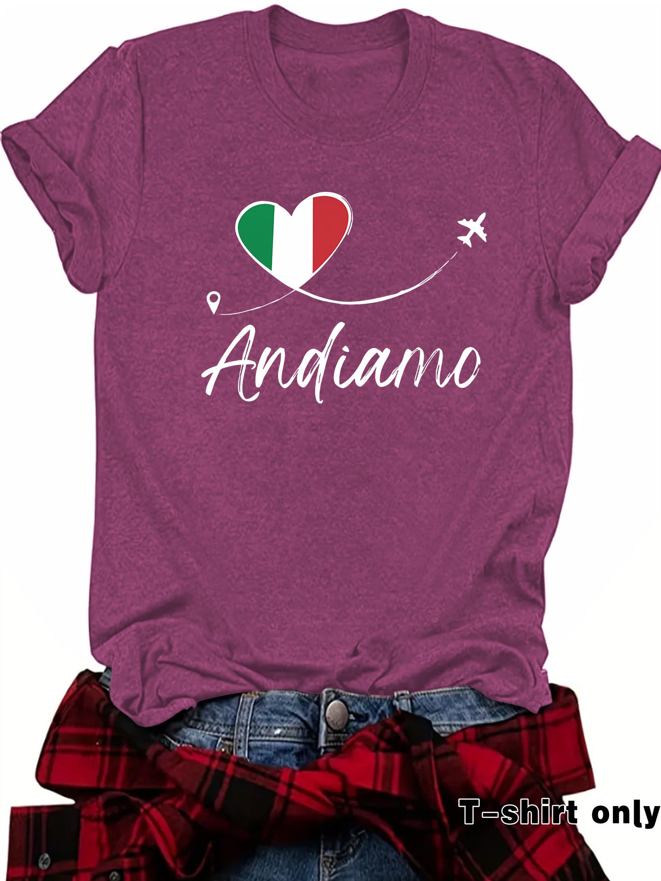 Cotton Streetwear Short Sleeve T-shirt For Women Featuring Printing Design