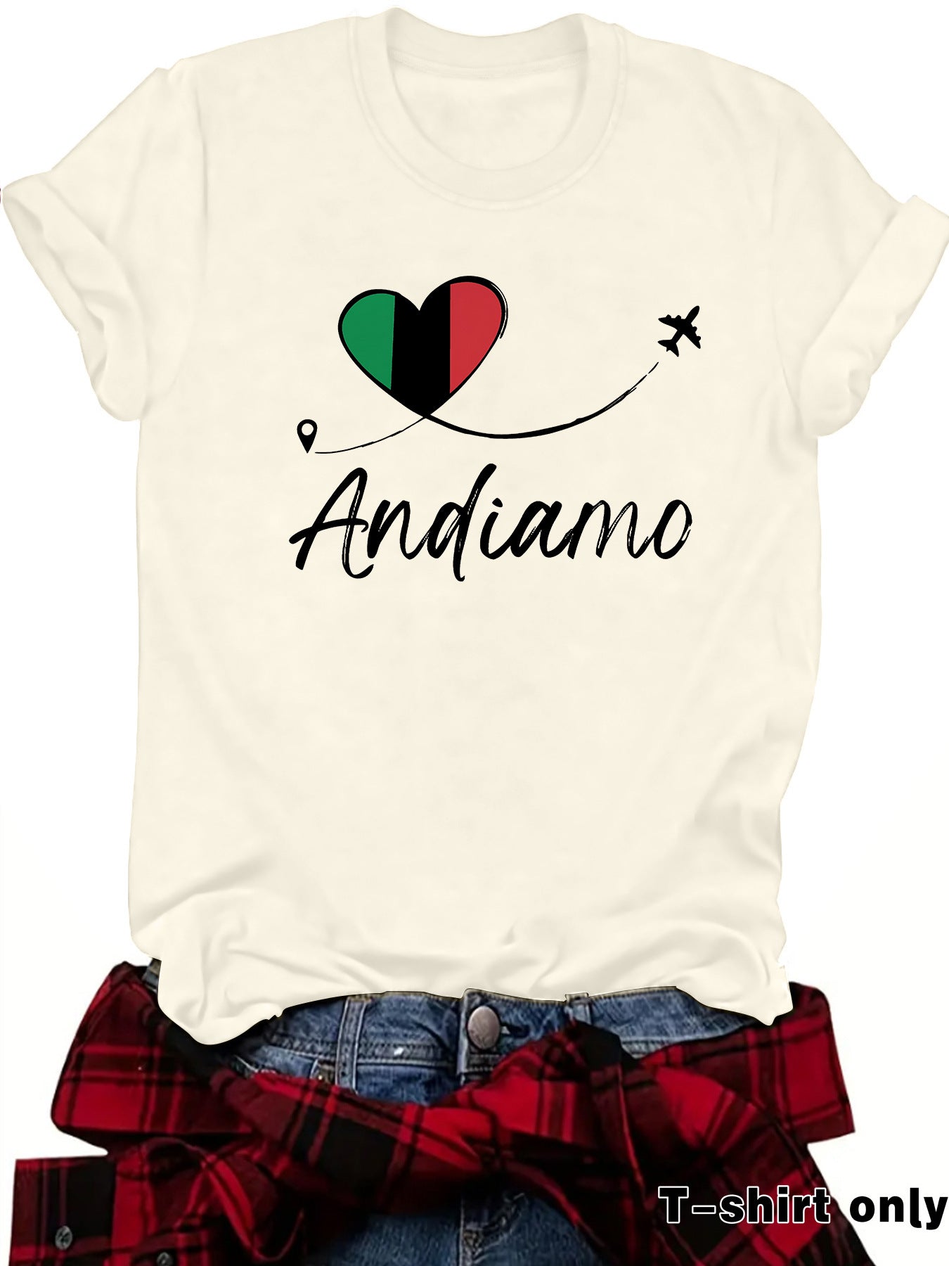 Cotton Streetwear Short Sleeve T-shirt For Women Featuring Printing Design