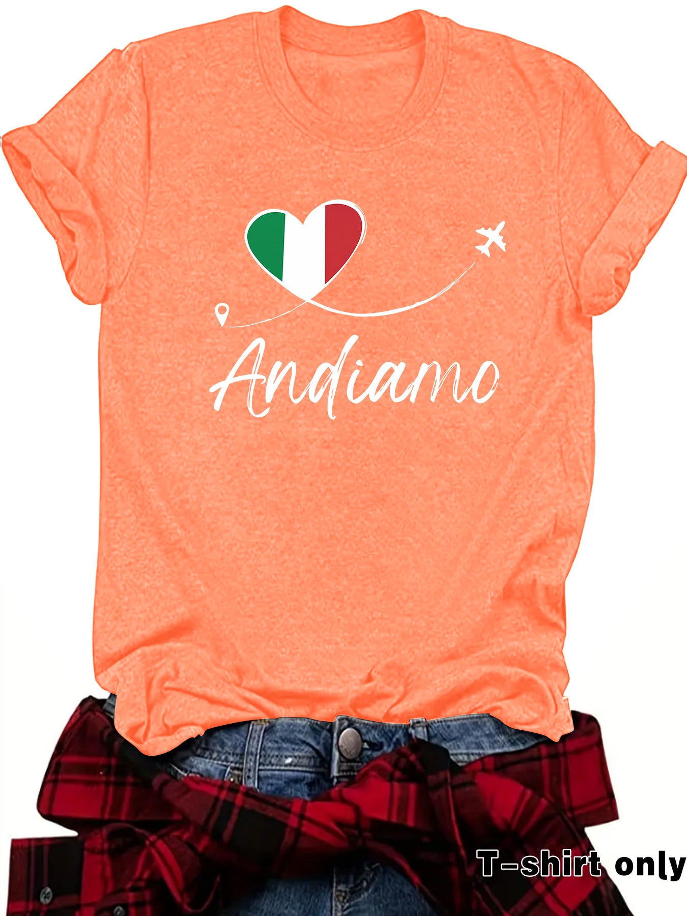 Cotton Streetwear Short Sleeve T-shirt For Women Featuring Printing Design