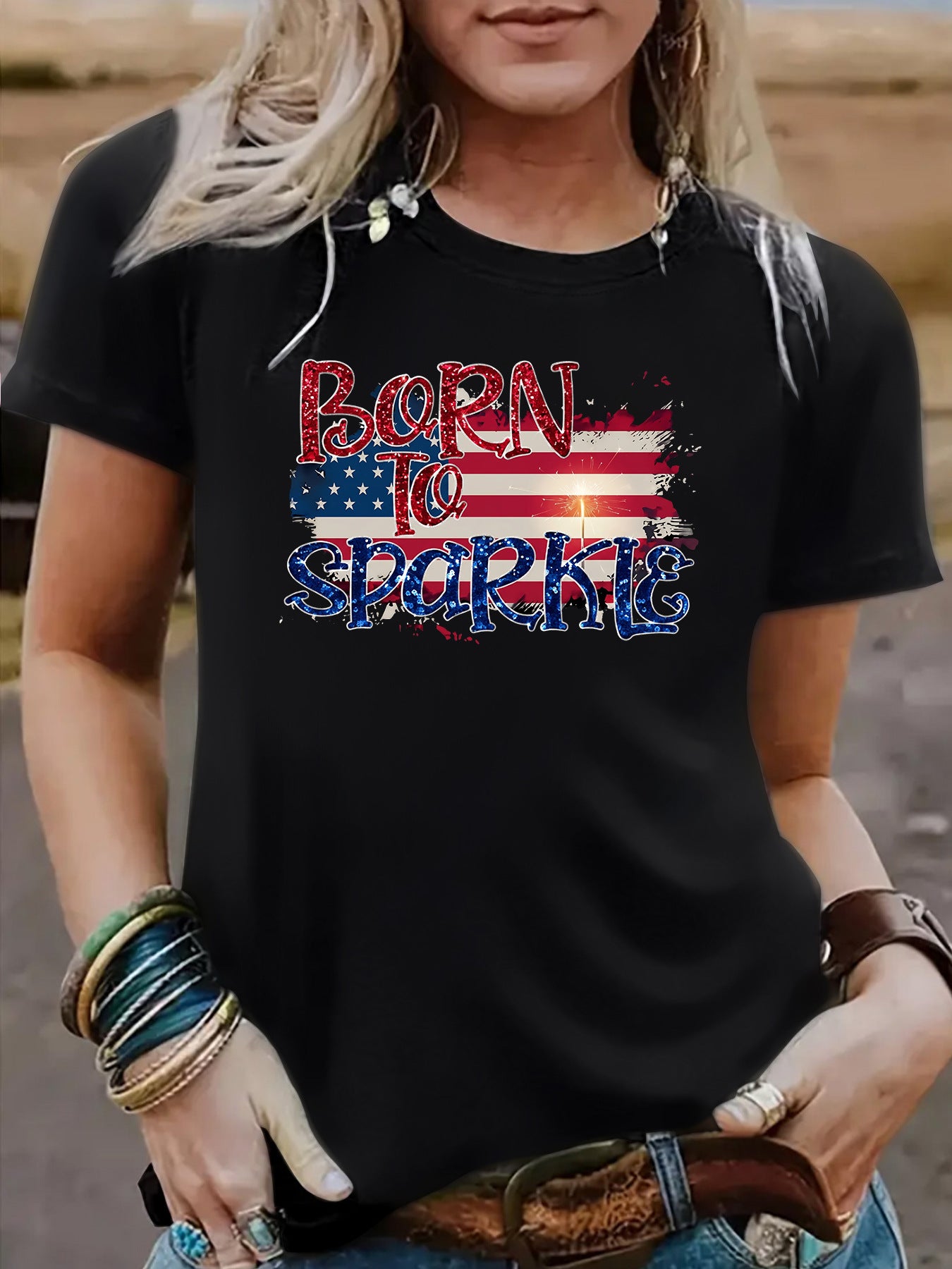 Casual Cotton Short Sleeve T-shirt For Women Featuring Printing Design