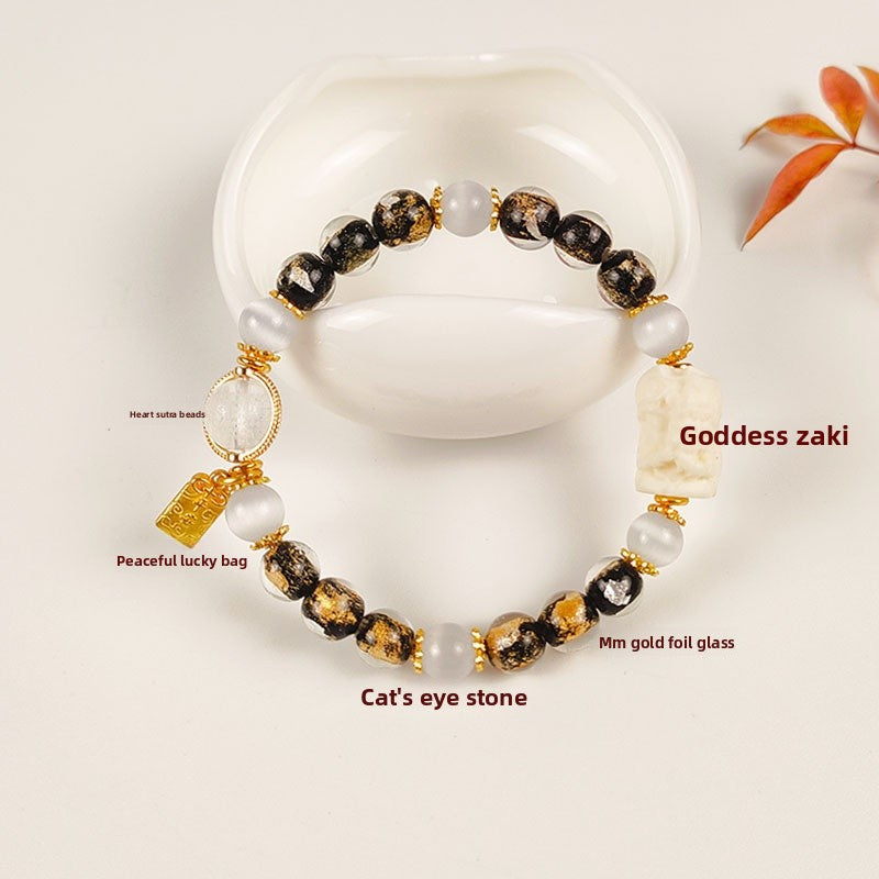 Ethnic Style Crystal Bracelet For Unisex In Purple Featuring Cloisonne Alloy Craftsmanship