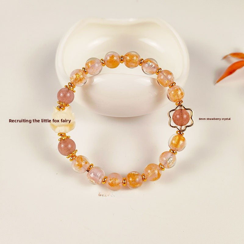 Ethnic Style Crystal Bracelet For Unisex In Purple Featuring Cloisonne Alloy Craftsmanship