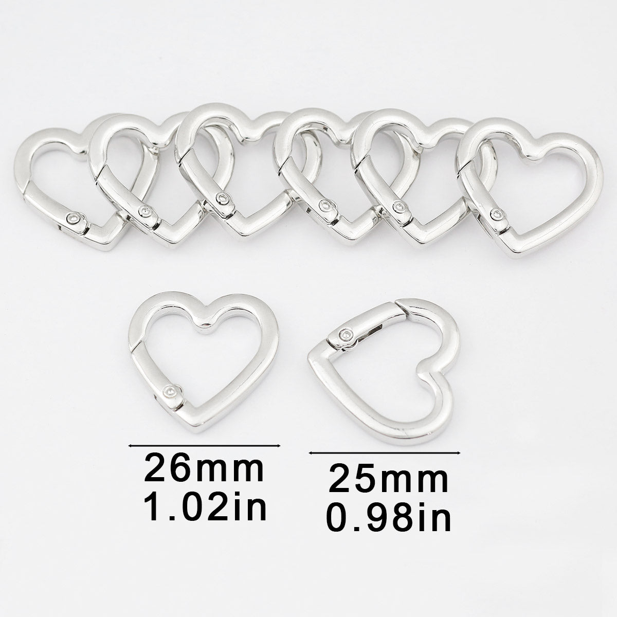 Heart Shape Jewelry Buckle In Alloy With Irregular Craftsmanship, 1 PCS Package