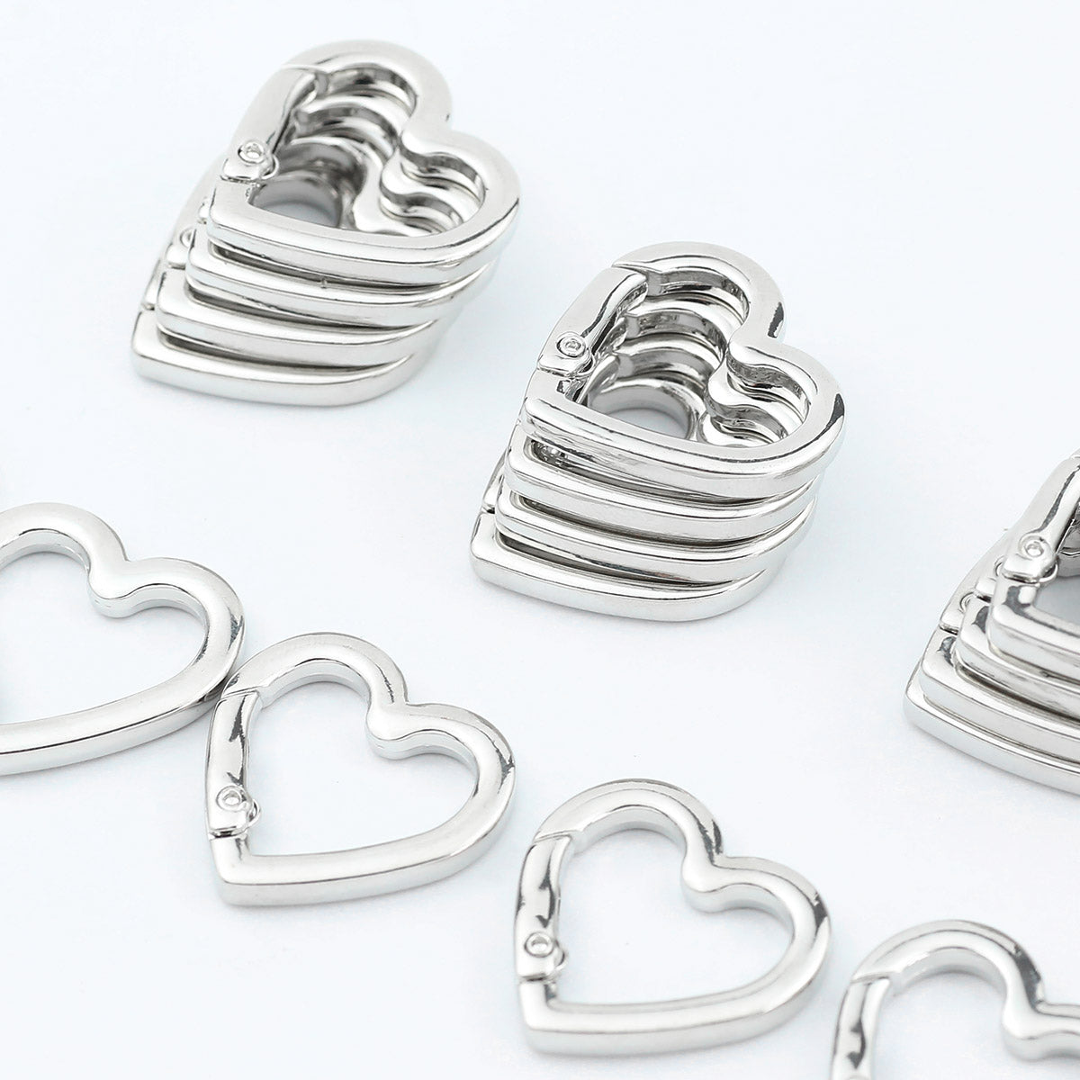 Heart Shape Jewelry Buckle In Alloy With Irregular Craftsmanship, 1 PCS Package
