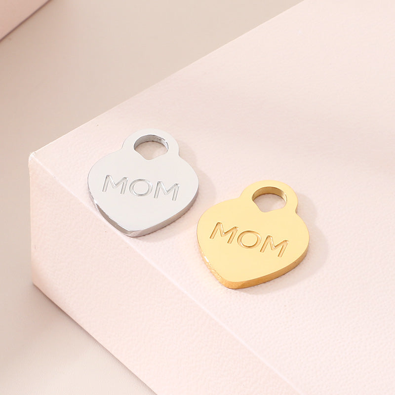 Letter Pendant In 304 Stainless Steel With 0.03µm Electroplated 18K Real Gold PVD Coating, 1 Piece Jewelry Accessory