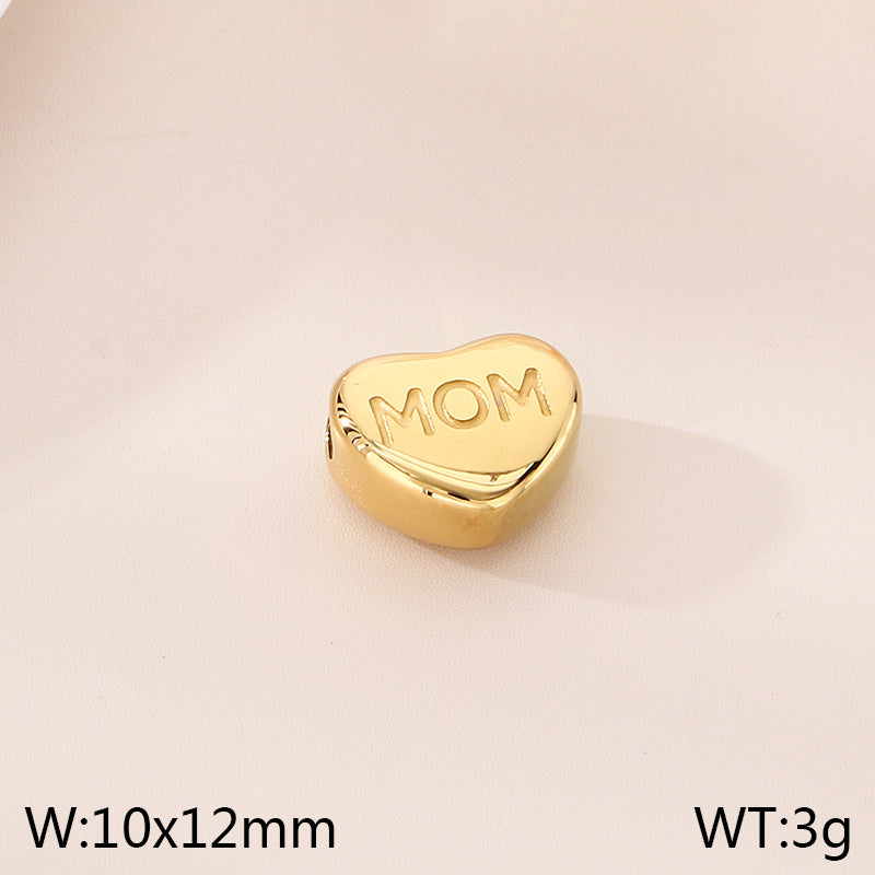 Letter Pendant In 304 Stainless Steel With 0.03µm Electroplated 18K Real Gold PVD Coating, 1 Piece Jewelry Accessory