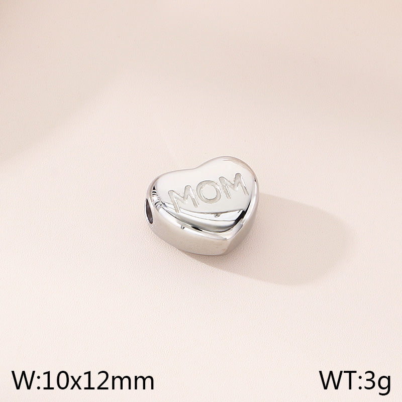 Letter Pendant In 304 Stainless Steel With 0.03µm Electroplated 18K Real Gold PVD Coating, 1 Piece Jewelry Accessory