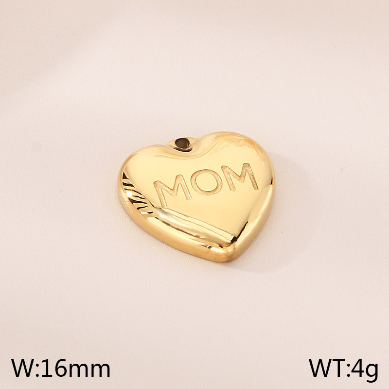 Letter Pendant In 304 Stainless Steel With 0.03µm Electroplated 18K Real Gold PVD Coating, 1 Piece Jewelry Accessory