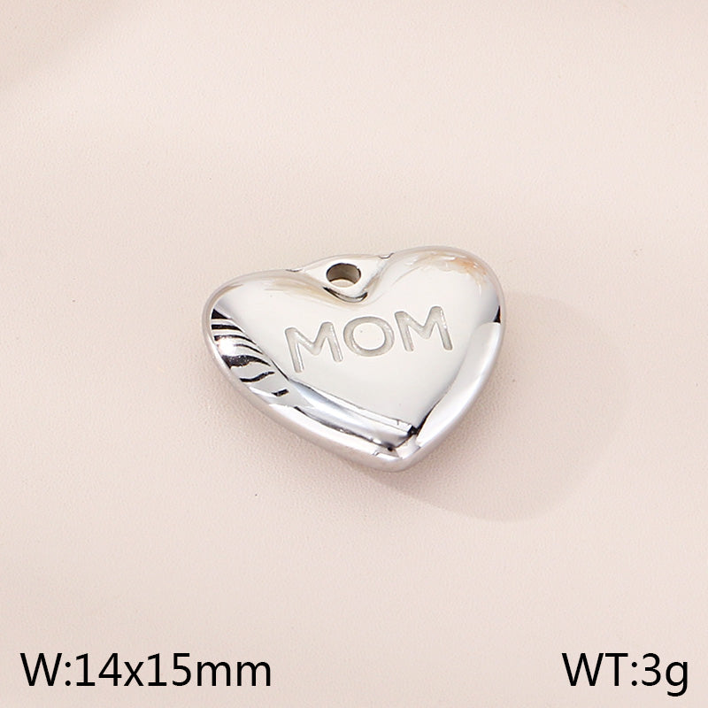 Letter Pendant In 304 Stainless Steel With 0.03µm Electroplated 18K Real Gold PVD Coating, 1 Piece Jewelry Accessory