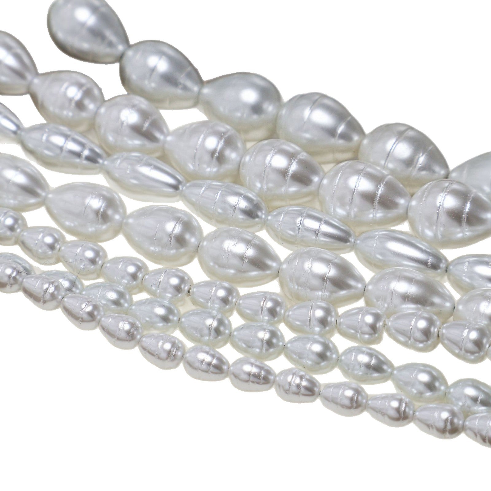 Glass Water Droplets Beads With Baroque Pearl Inlay, Featuring Elegant Baroque Style For Jewelry Making