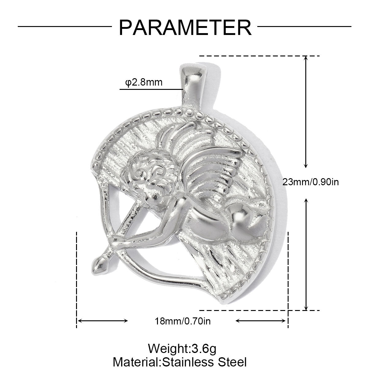 Dolphin Pendant Set Of 3 PCS With 0.03µm-0.05µm 18K Real Gold Plated PVD Coated Electroplated 304 Stainless Steel