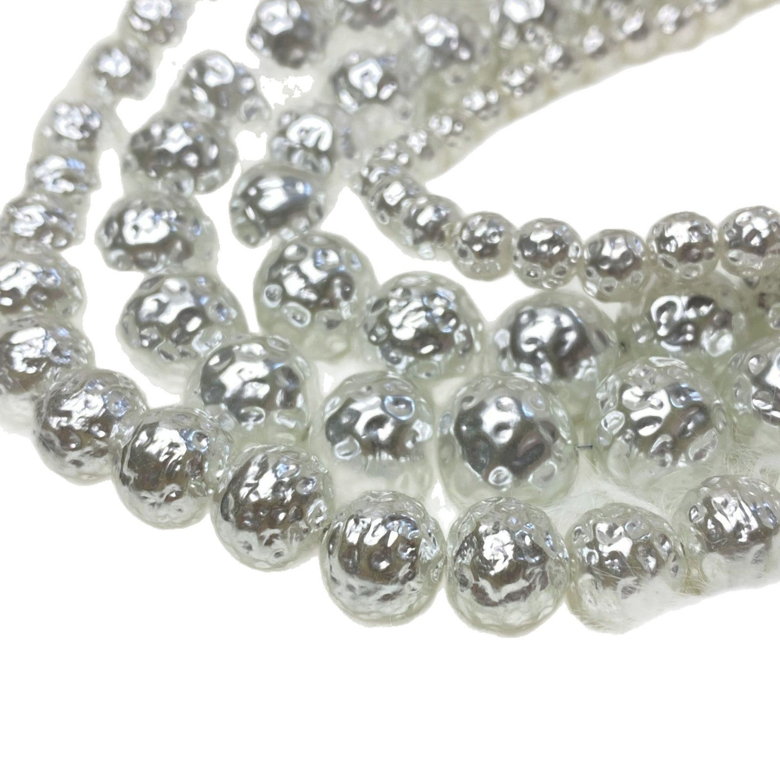 10 PCS Glass Beads With Baroque Pearl Inlay, Diameter 8mm, Center-Drilled For Jewelry Making In Baroque Style