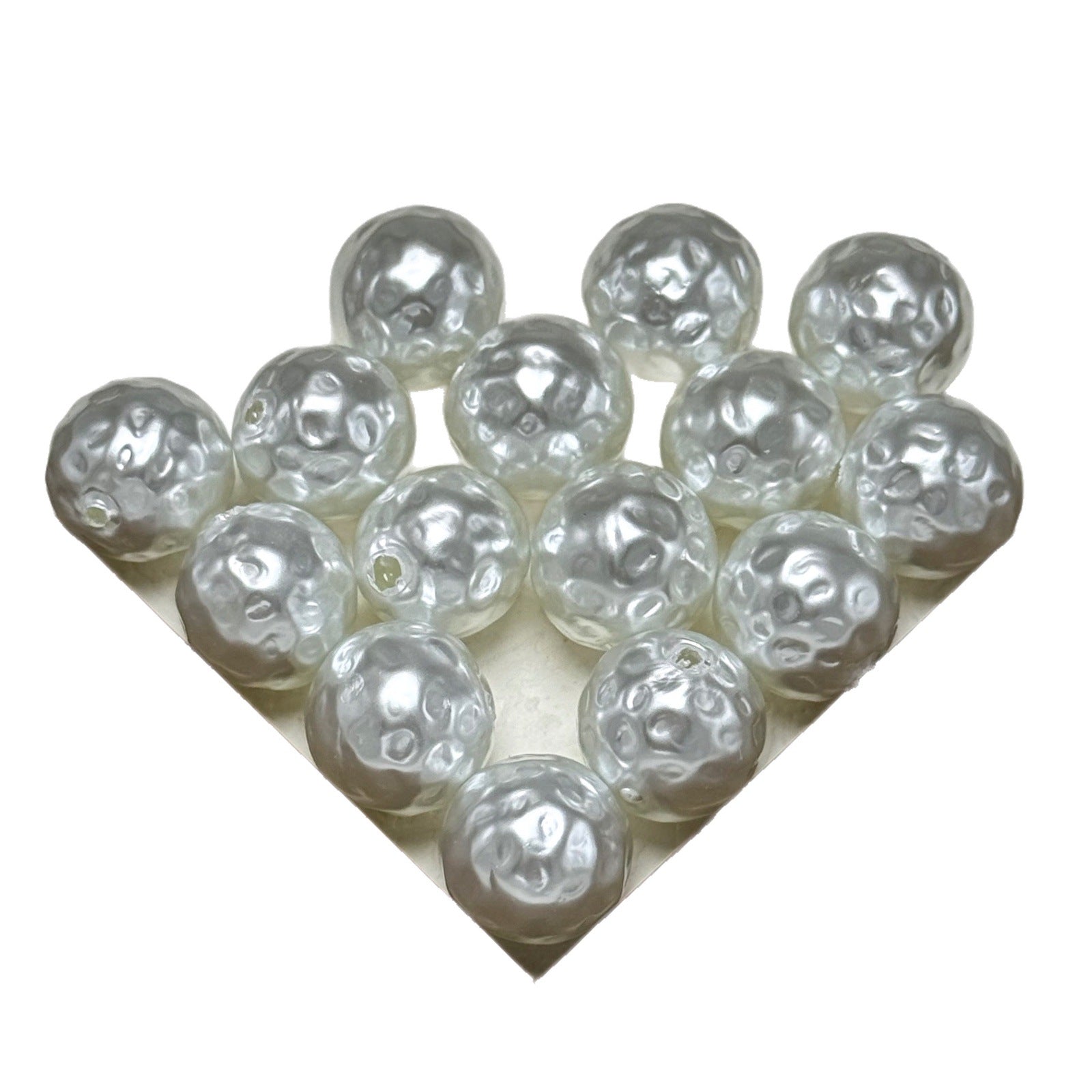 Glass Pearl Beads With 10mm+ Hole Size Featuring Glass Bead Inlay For Jewelry Making