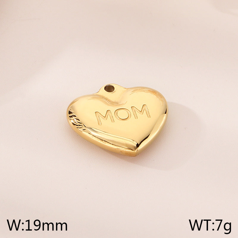 Letter Pendant In 304 Stainless Steel With 0.03µm Electroplated 18K Real Gold PVD Coating, 1 Piece Jewelry Accessory