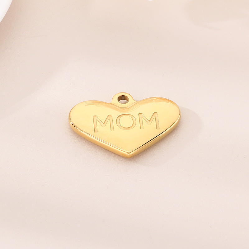 Letter Pendant In 304 Stainless Steel With 0.03µm Electroplated 18K Real Gold PVD Coating, 1 Piece Jewelry Accessory