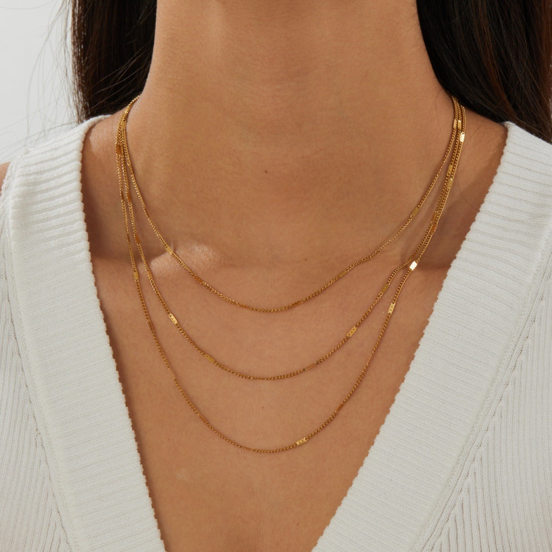Heart Shape Pendant Necklace For Women, Waterproof Non Tarnish 304 Stainless Steel With 18K Real Gold Plated PVD Coated Finish