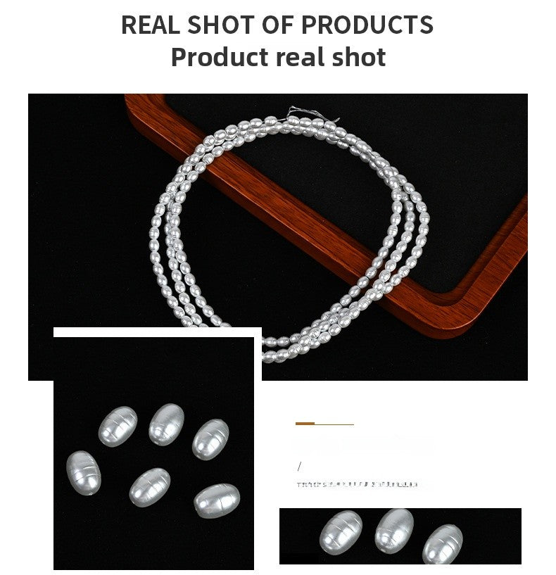 Glass Water Droplets Beads With Baroque Pearl Inlay, Featuring Elegant Baroque Style For Jewelry Making
