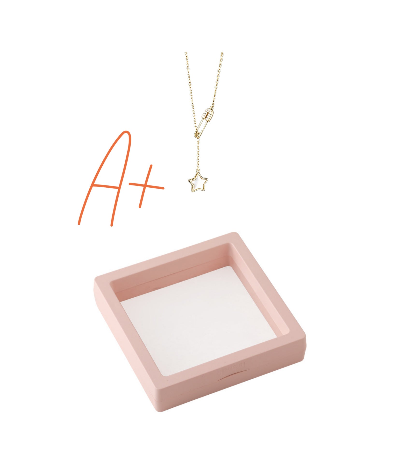 Handmade Sweet Gold Shell Necklace For Women In 925 Sterling Silver With Mother-of-pearl Shell Inlay And Paperclip Chain