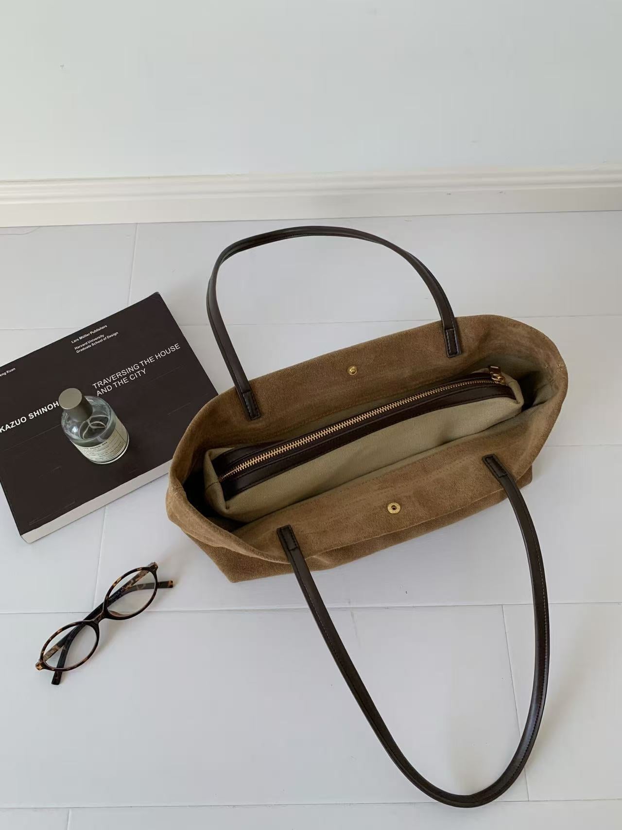 Genuine Leather Tote Bag For Women With Single Shoulder Strap, Large Capacity, Perfect For Autumn