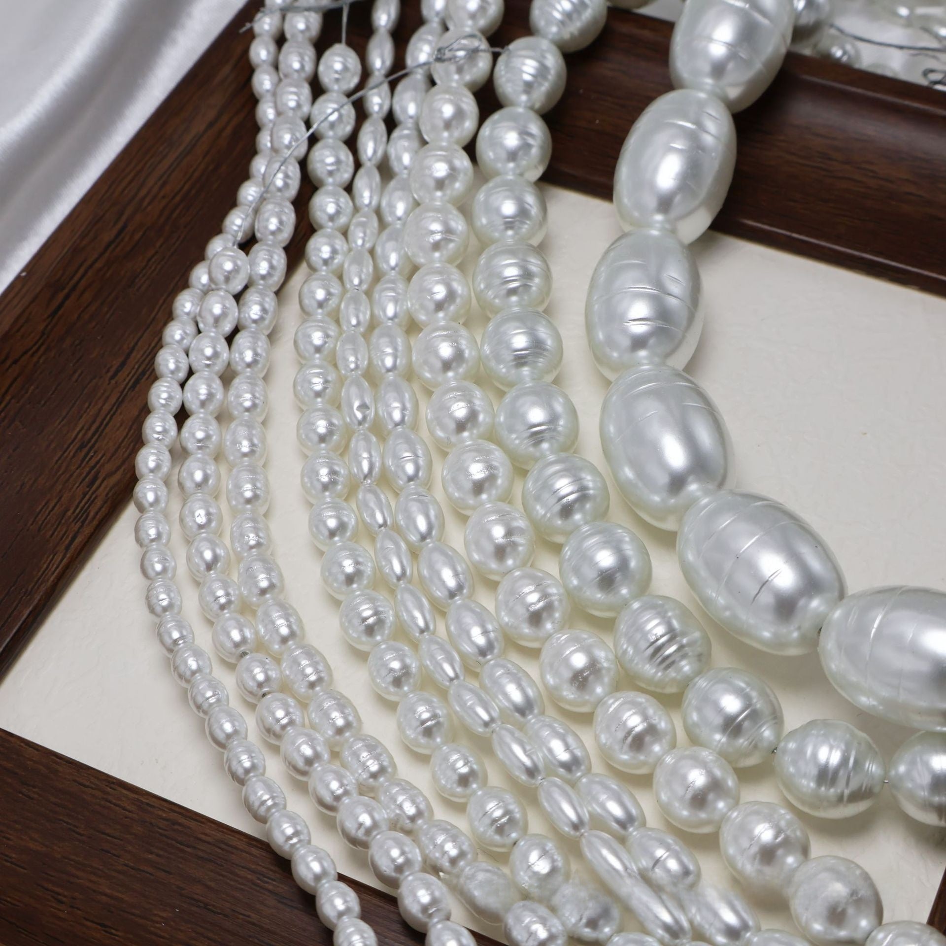 Baroque Style Glass Pearl Beads For Jewelry Making, Perfect For Stringing And Craft Projects