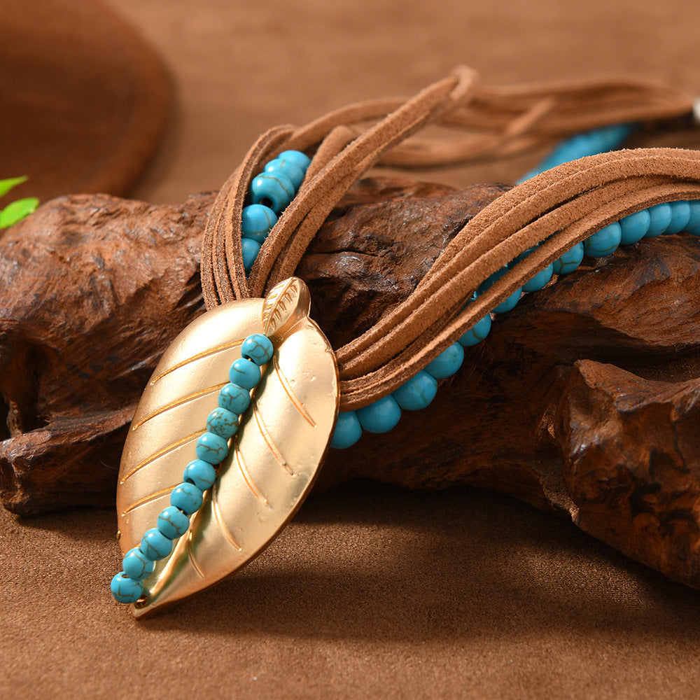 Bohemian Multicolor Shell Necklace For Women With Beaded Chain And Seed Bead Inlay, Crafted With Synthetics