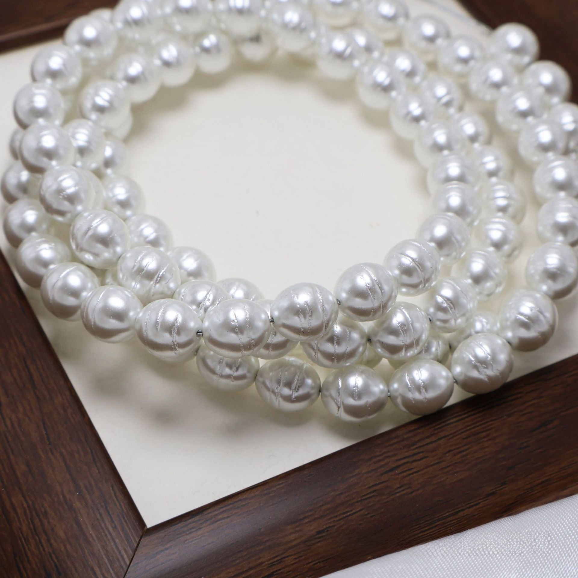 Baroque Style Glass Pearl Beads For Jewelry Making, Perfect For Stringing And Craft Projects