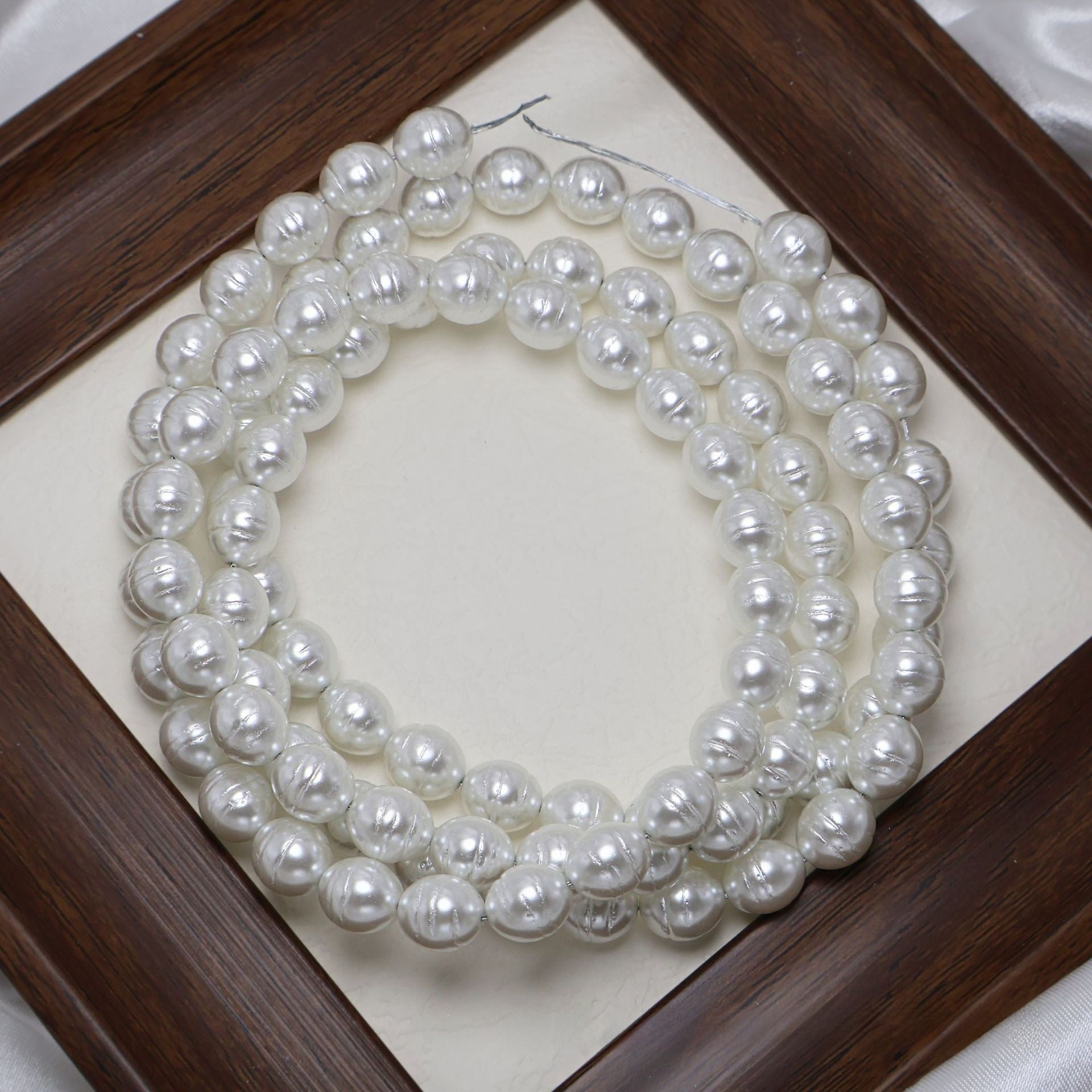 Baroque Style Glass Pearl Beads For Jewelry Making, Perfect For Stringing And Craft Projects
