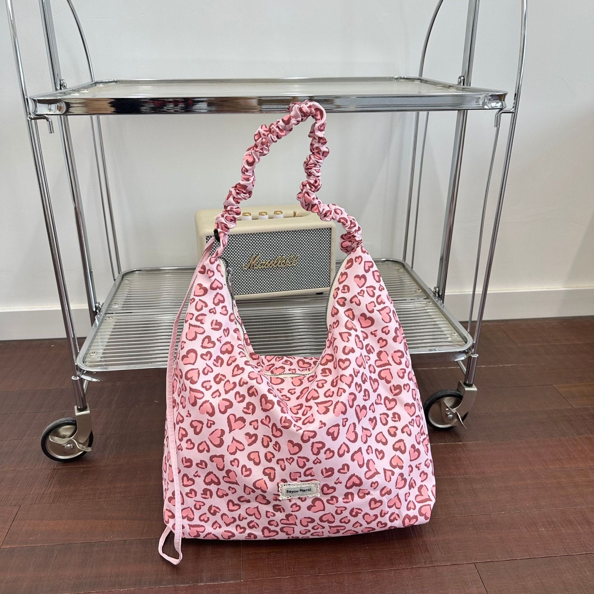 Leopard Print Square Canvas Bag For Women With Single Shoulder Strap, Perfect For Summer