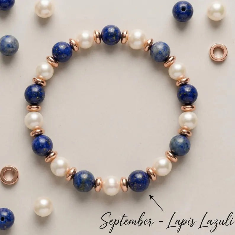 Elegant Freshwater Pearl Beaded Bracelet For Women With Elastic String Chain
