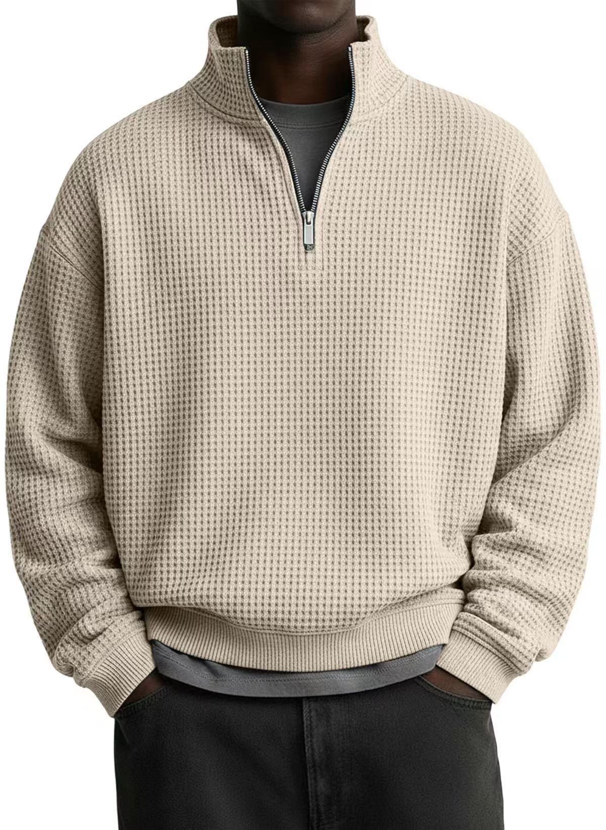 Men's Casual Solid Color Light Purple Long Sleeve Hoodie In Polyester Fabric