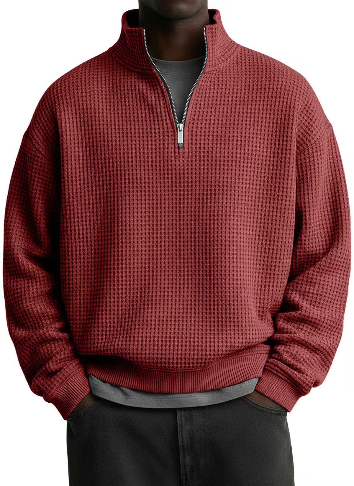Men's Casual Solid Color Light Purple Long Sleeve Hoodie In Polyester Fabric