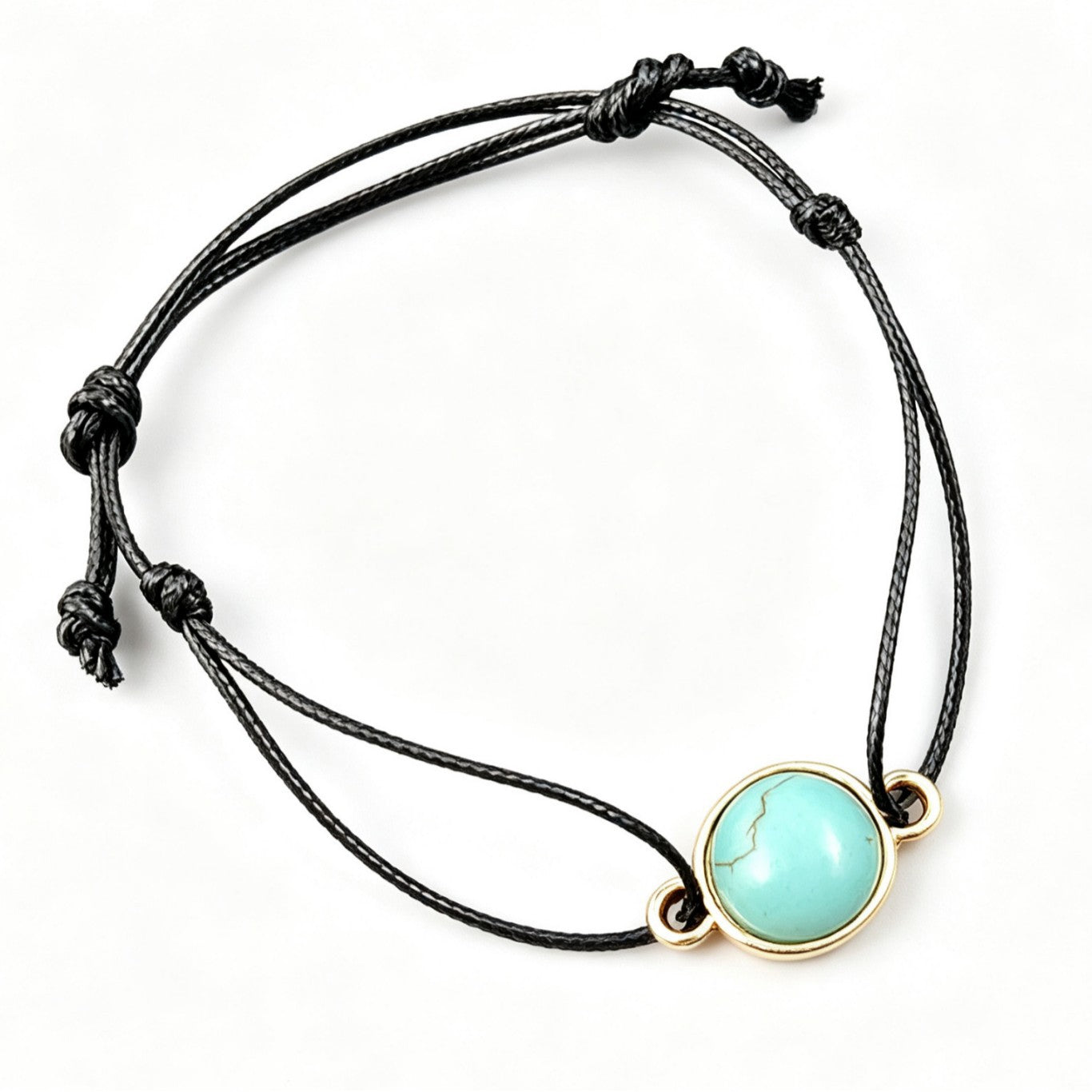 Ethnic Style White Alloy Bracelet With Turquoise Inlay, Braid Craft, Designed For Women