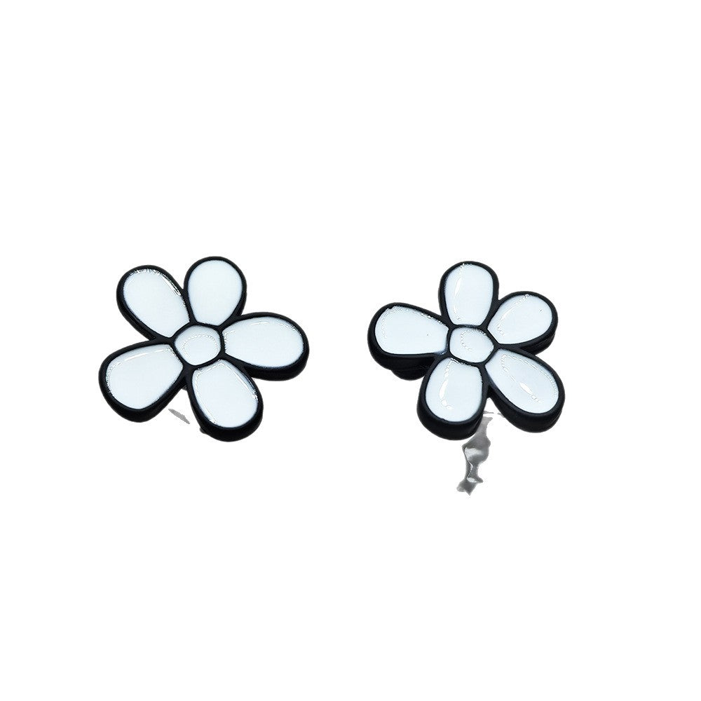 New Style Flowers Clip Earrings For Women In Colour With Stoving Varnish Finish, Made Of Zinc Alloy