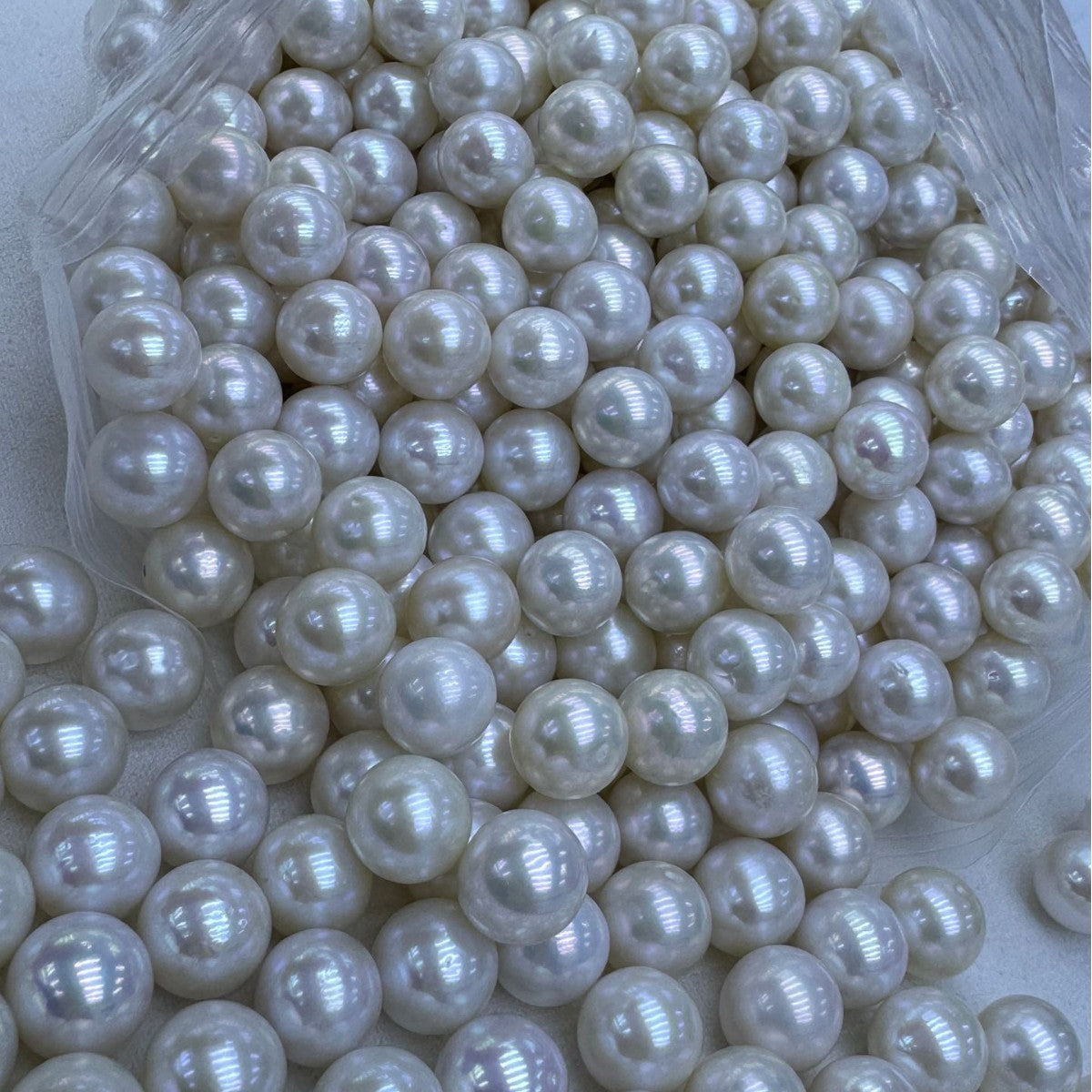 Natural White Freshwater Pearl Necklace Featuring 3-4mm Round Pearls