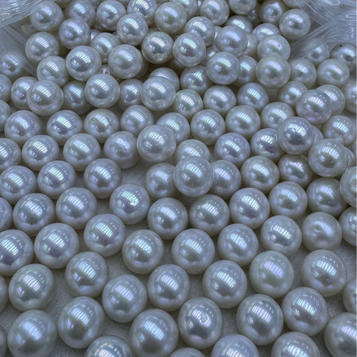 Natural White Freshwater Pearl Necklace Featuring 3-4mm Round Pearls