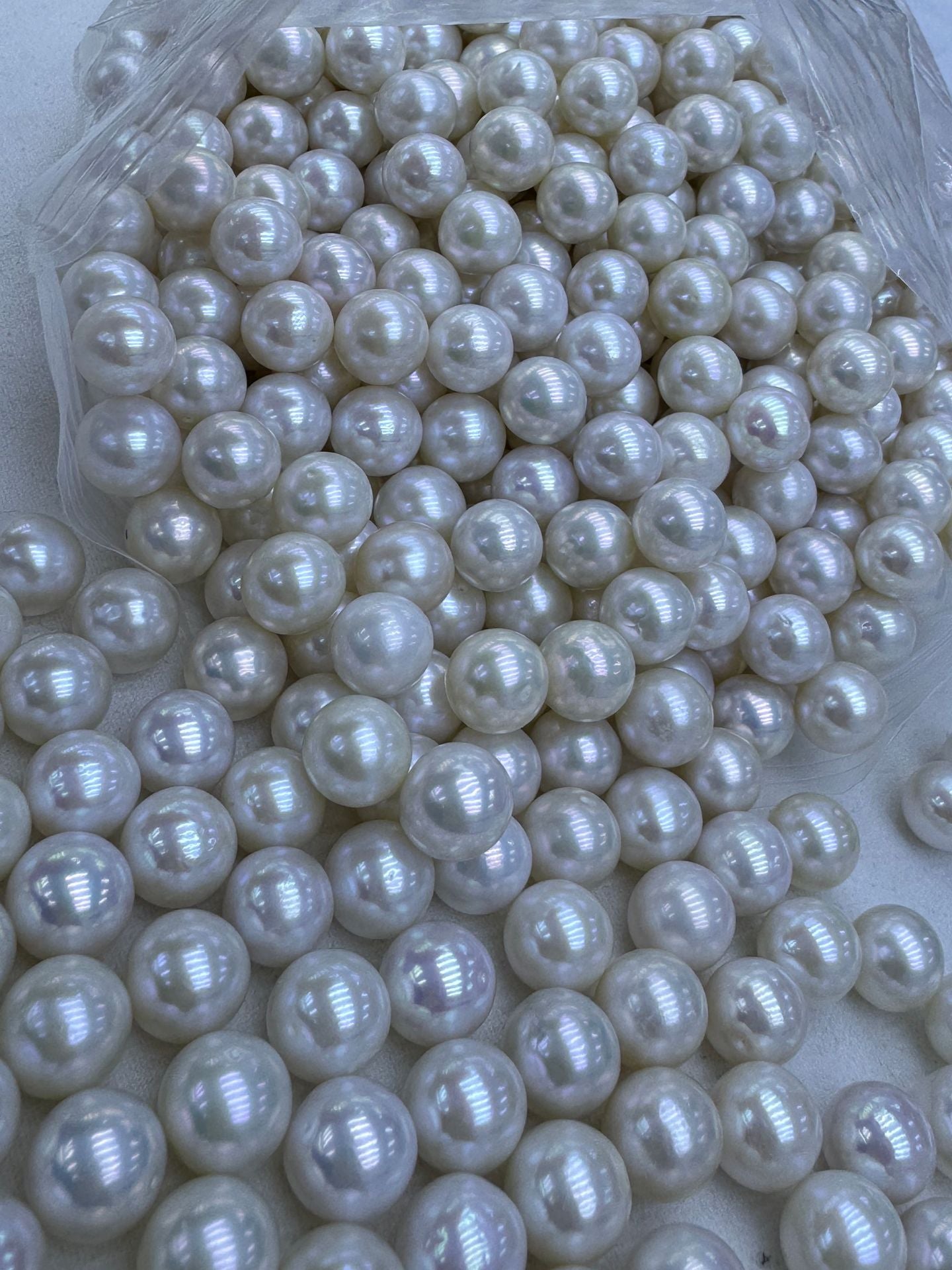 Natural White Freshwater Pearl Necklace Featuring 3-4mm Round Pearls