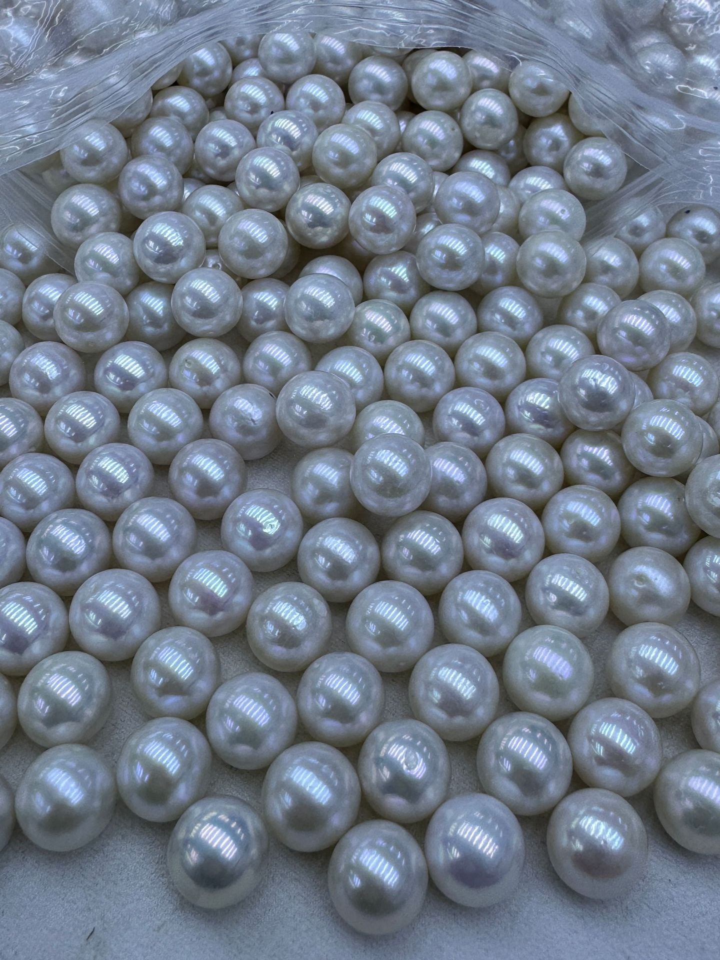 Natural White Freshwater Pearl Necklace Featuring 3-4mm Round Pearls