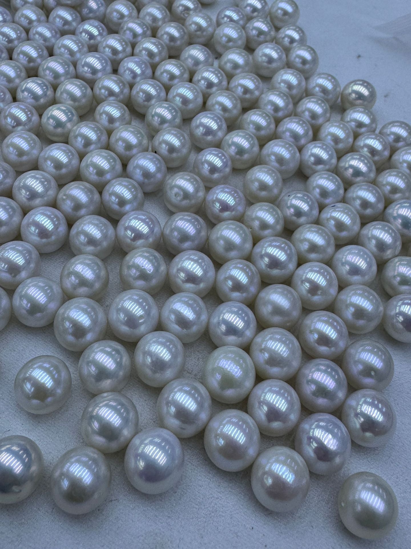 Natural White Freshwater Pearl Necklace Featuring 3-4mm Round Pearls