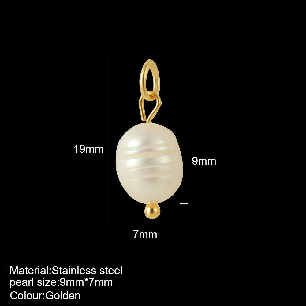 10 PCS Irregular Freshwater Pearl Earring Findings With Electroplated Finish In Baroque Style For DIY Jewelry Making