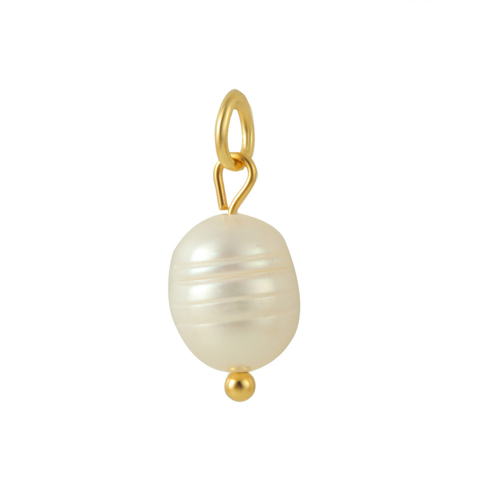 10 PCS Irregular Freshwater Pearl Earring Findings With Electroplated Finish In Baroque Style For DIY Jewelry Making