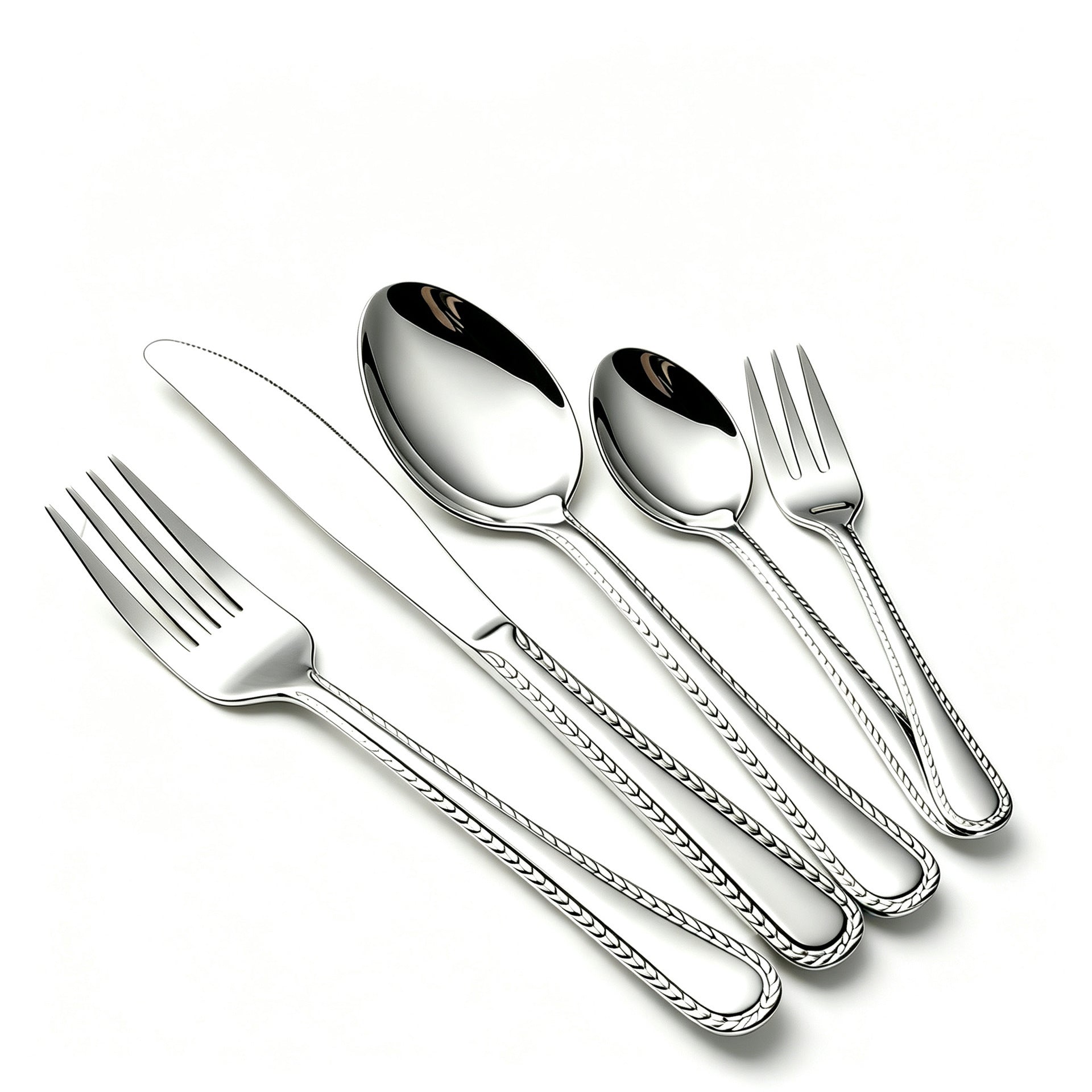 Solid Color Chinoiserie Tableware Set For Birthday Celebrations Featuring Western Cutlery