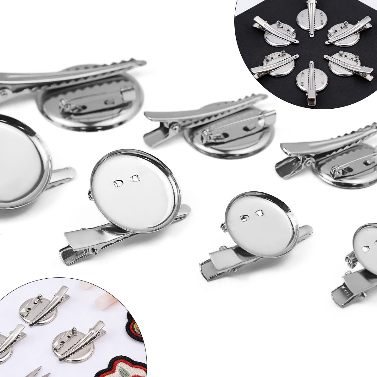 10 PCS Irregular Alloy Jewelry Buckles For Jewelry Making, Featuring Unique Craftsmanship