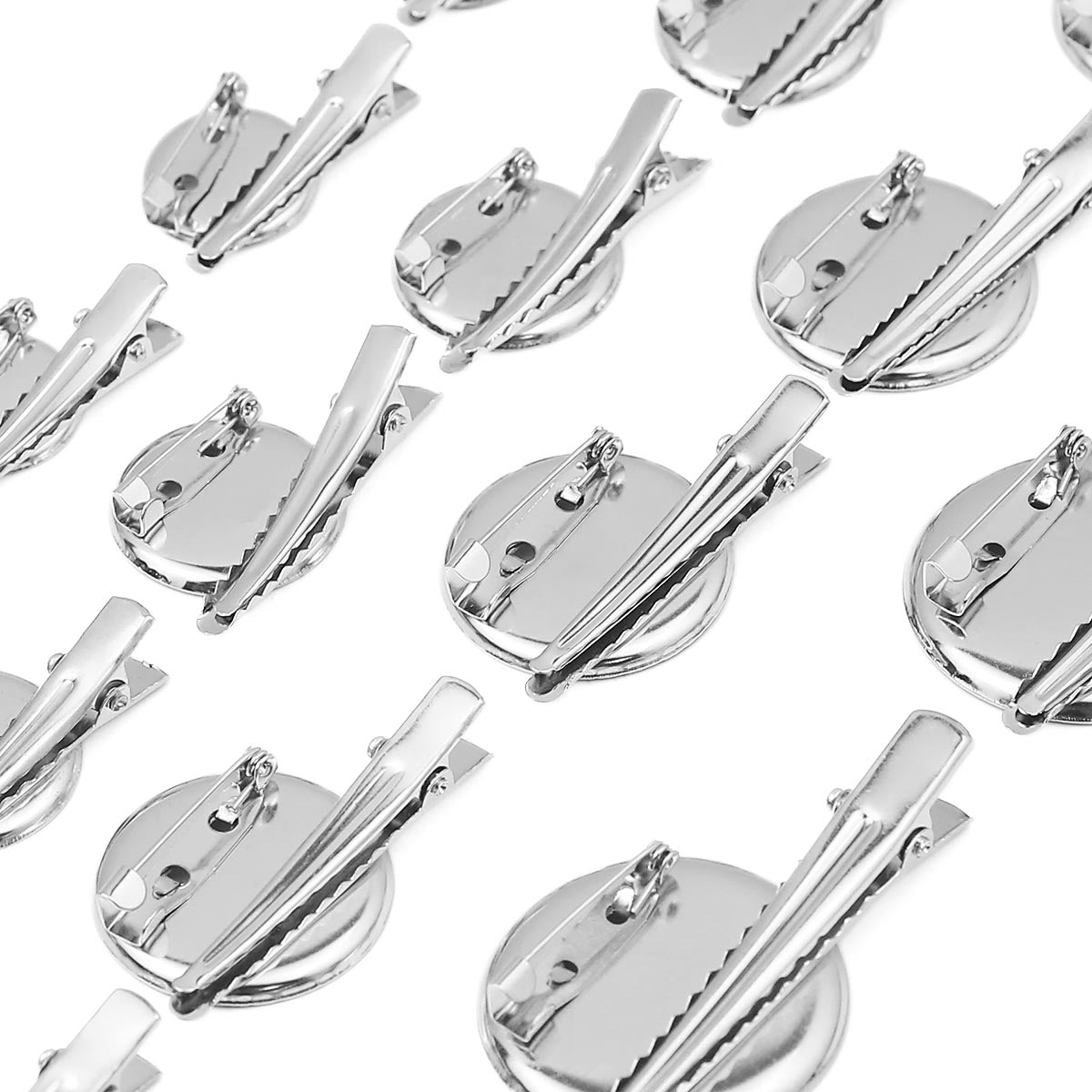 10 PCS Irregular Alloy Jewelry Buckles For Jewelry Making, Featuring Unique Craftsmanship