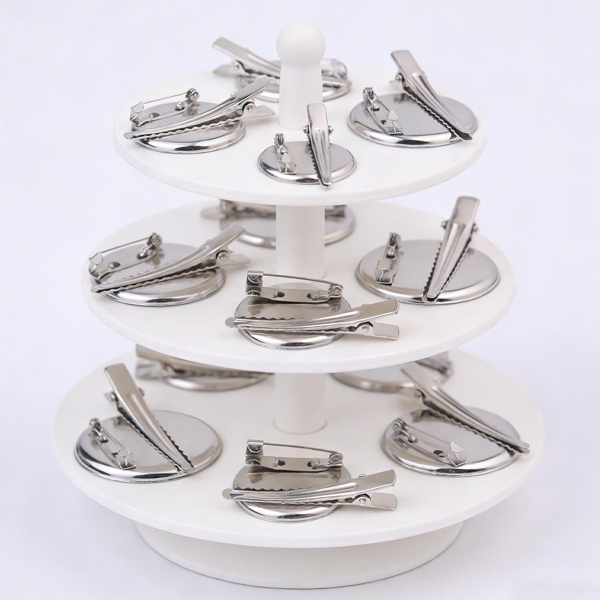 10 PCS Irregular Alloy Jewelry Buckles For Jewelry Making, Featuring Unique Craftsmanship