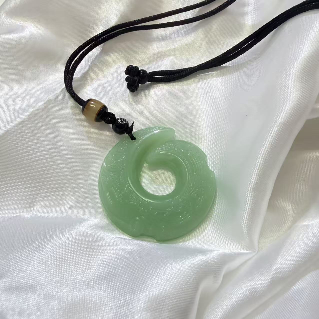 Handmade Heart Shape Pendant Necklace For Adults Featuring Glass Pendant Material With Cord String Chain