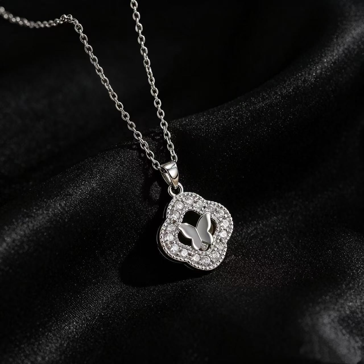 Heart Shape Necklace For Women In Titanium Steel With Zircon Inlay, Featuring PVD Coated 18K Real Gold Plated Copper Pendant