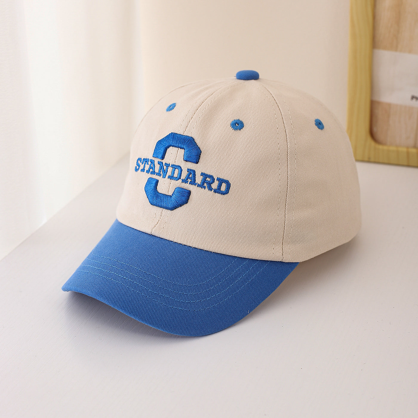 Casual Children Unisex Baseball Cap With Embroidery Craft In Brown, 1 Piece