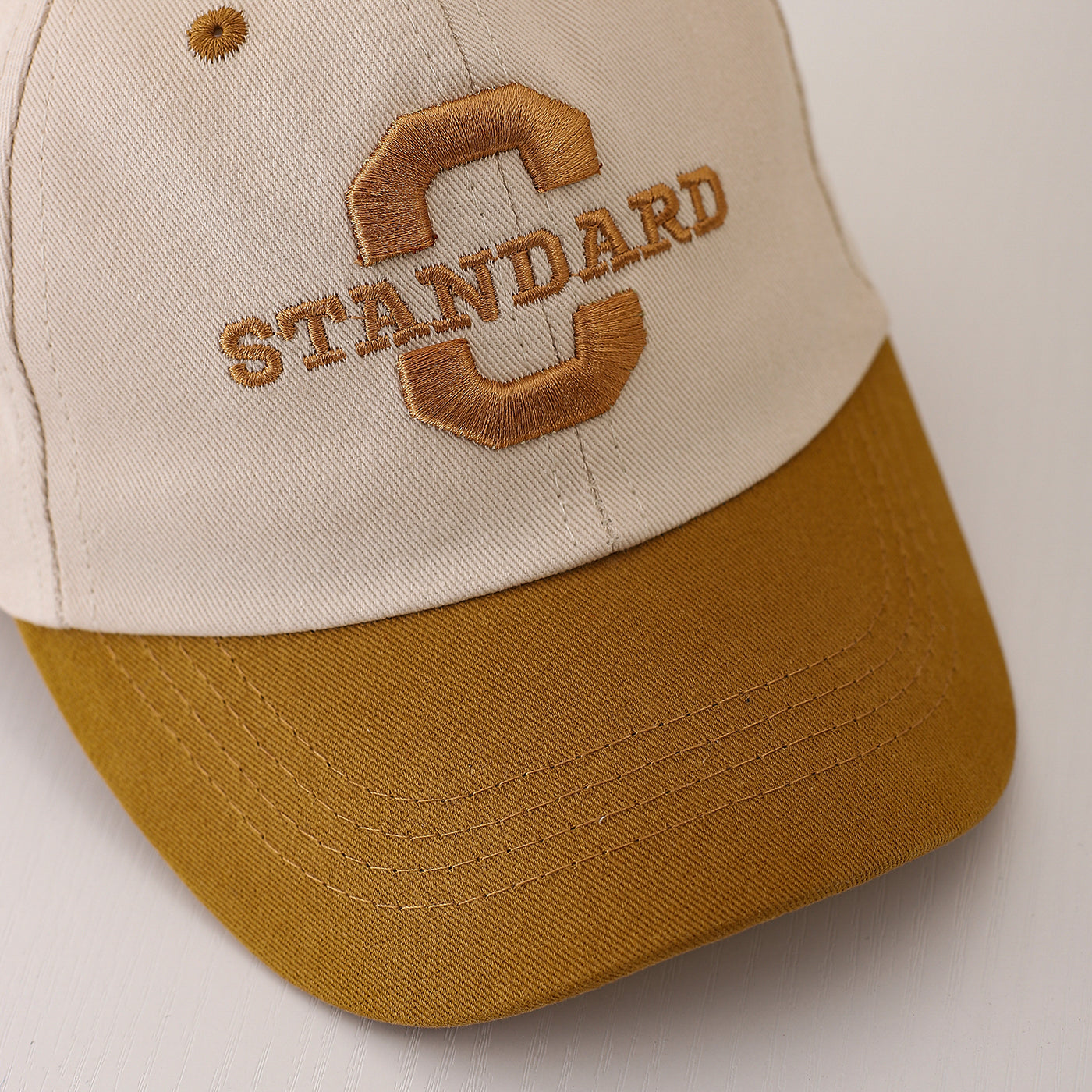 Casual Children Unisex Baseball Cap With Embroidery Craft In Brown, 1 Piece
